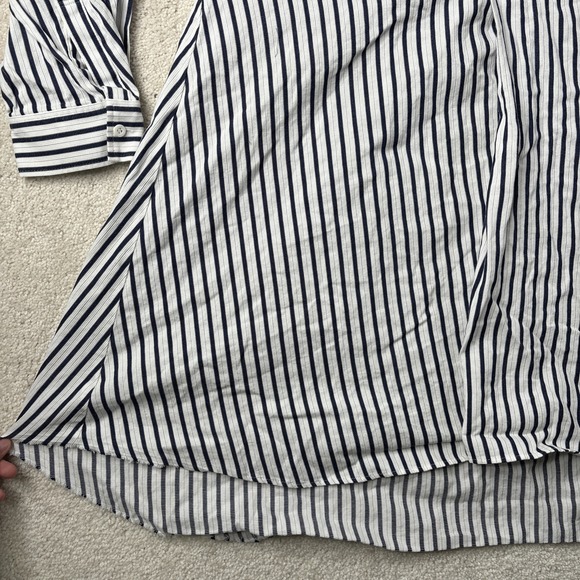 ENFOLD Shirt Dress Women's EU 40 Navy White Striped Collared READ - Picture 4 of 16